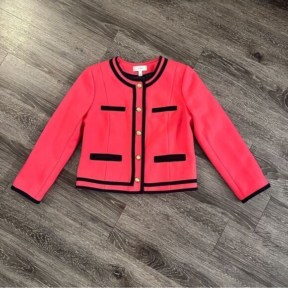 J. Crew Lady Jacket in Berry Double-Serge Wool - Picture 7 of 10